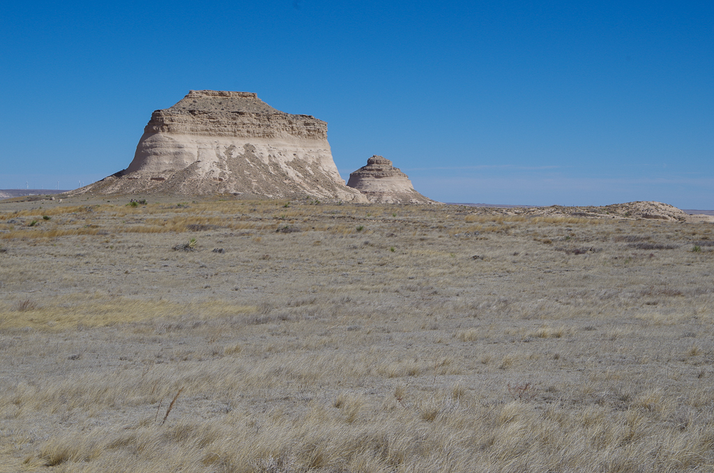 Pawnee Buttes standing like sentinels