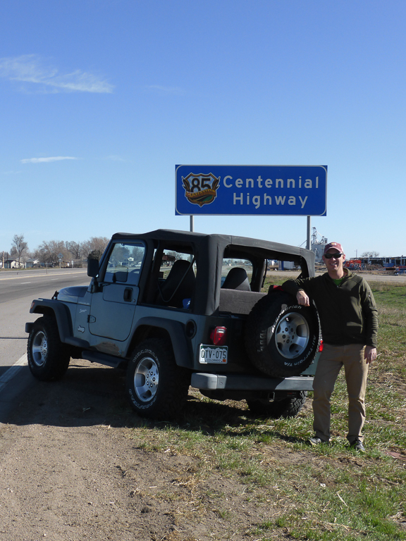 Setting forth on the Centennial Highway in the new Jeep to explore the area made famous by James Michener in his epic book, "Centennial"