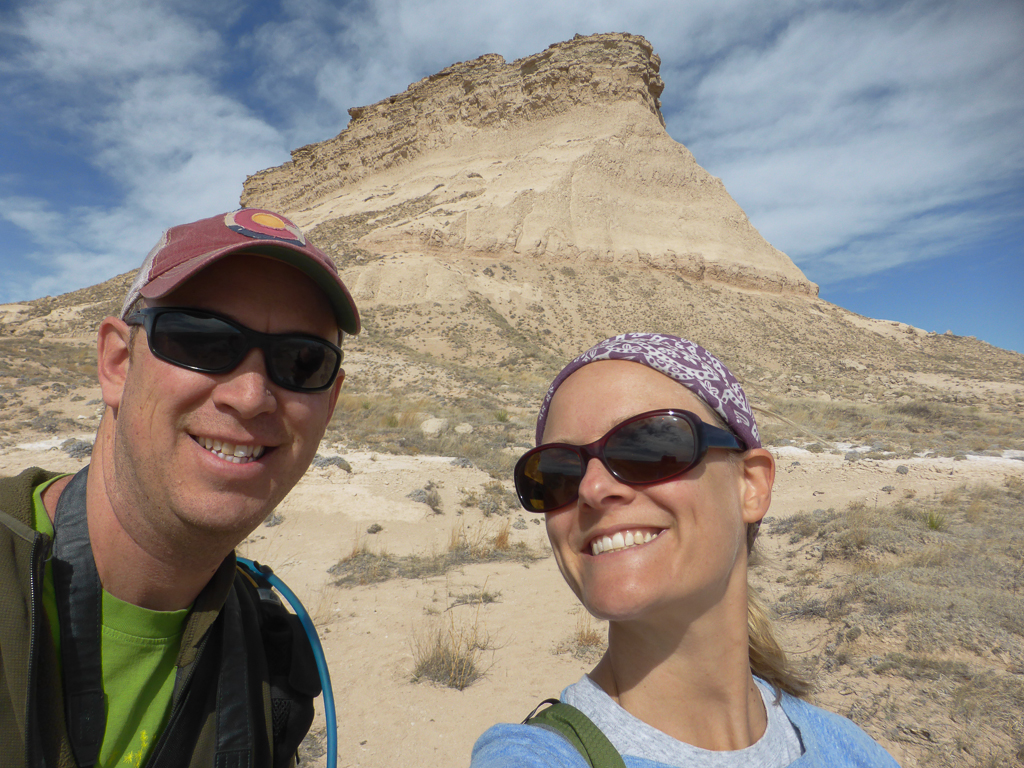 The happy couple think this area is "butte-iful"!