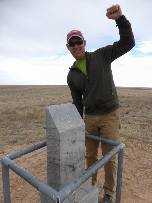 Pat summitting Nebraska's high point