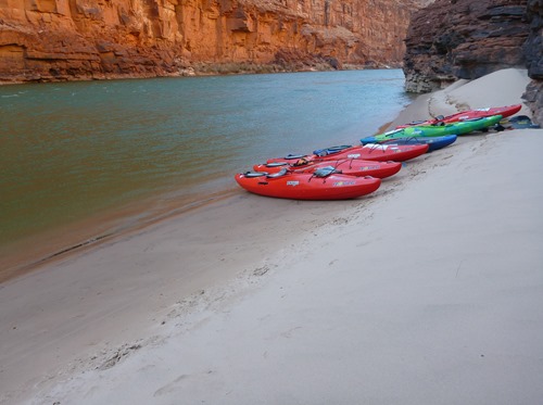 Jackson Rogue kayaks in the Grand Canyon