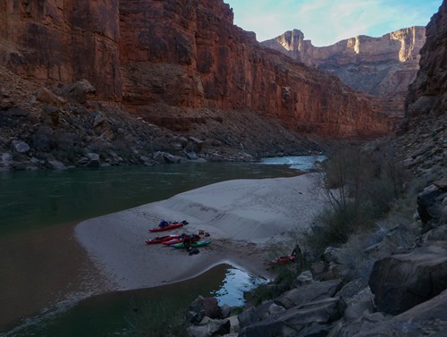 Camp 1 after 17.5 miles near Redneck Rapid