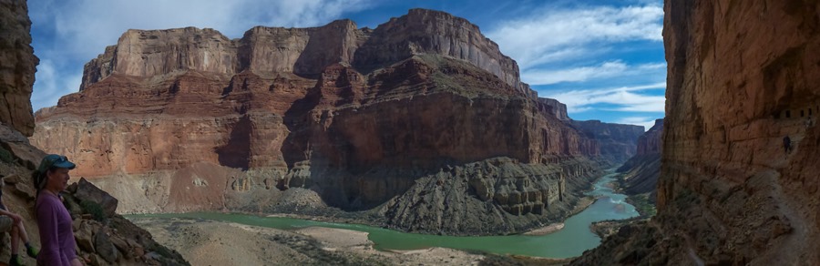 Panorama of the Colorado River from the Nankoweap Granaries