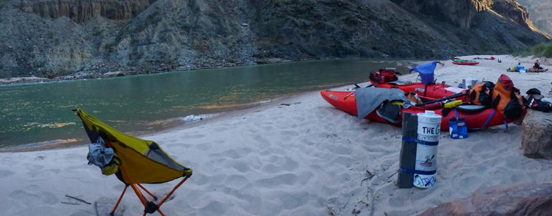 Sandy camp at Mile 185.9